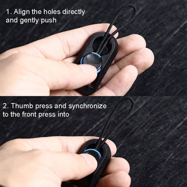 MBL-00 1 Pair Tail Rope + 1 Pair Quick Release Plate Camera Quick Release Buckle Combination (Blue) - Image 6