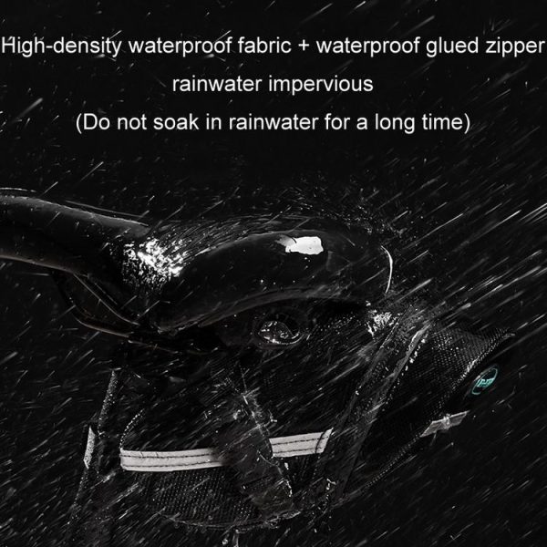 Mountain Bike Quick Release Saddle Bag Tool Bag (No Logo Black) - Image 8