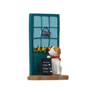 Puppy Billboard Micro-landscape Landscaping Doll Store Small Flower Desktop Decoration (Flower Puppy)