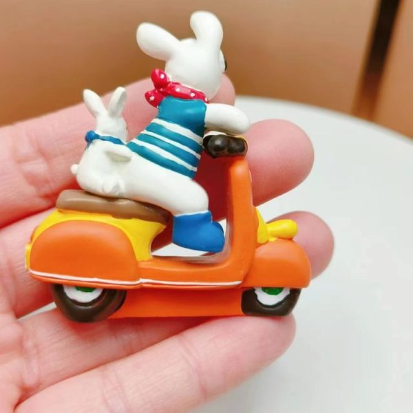 Cartoon Resin 3D Puppy Rabbit Motorcycle Micro-landscape Landscaping Props Ornaments - Image 5