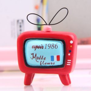 TV Resin Decorative Ornaments Micro-landscape Landscaping Flower Props Shooting Props
