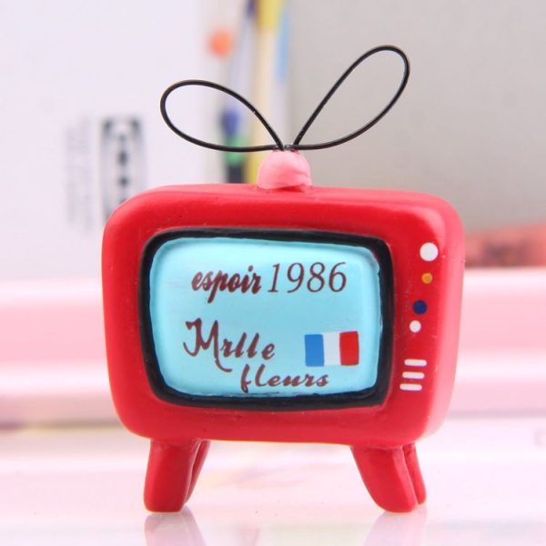 TV Resin Decorative Ornaments Micro-landscape Landscaping Flower Props Shooting Props