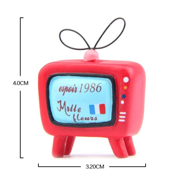 TV Resin Decorative Ornaments Micro-landscape Landscaping Flower Props Shooting Props - Image 2