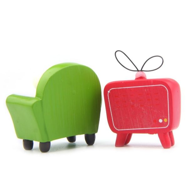 TV Resin Decorative Ornaments Micro-landscape Landscaping Flower Props Shooting Props - Image 4