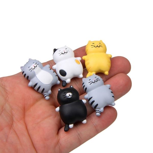 Fat Cat 3D Refrigerator Magnet Magnetic Sticker Phone Case DIY Accessories (Black) - Image 4