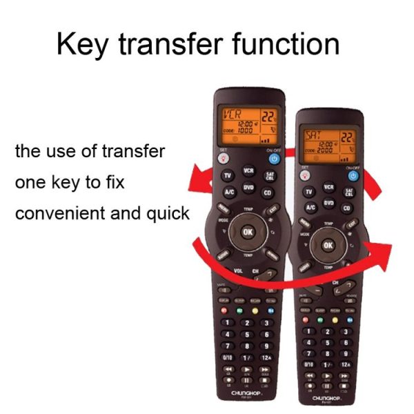 CHUNGHOP RM-991 6 In 1 Universal Learning Infrared Universal Remote Control - Image 4