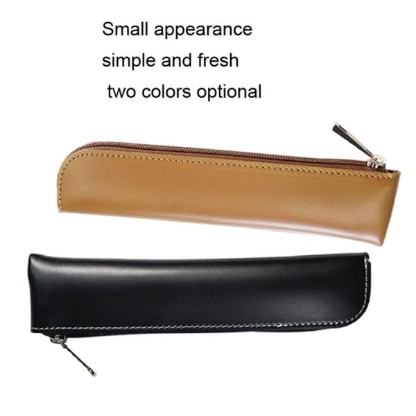 AhaStyle WG11 Leather Nib Pen Holder Pen Case Convenience Anti Lost Bag (Black) - Image 3