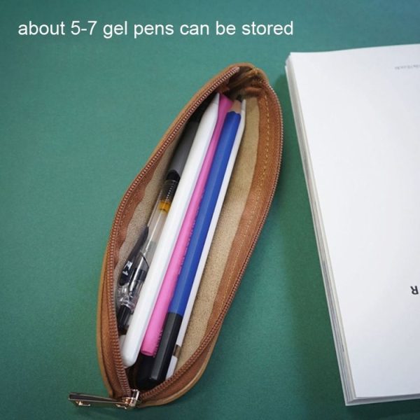 AhaStyle WG11 Leather Nib Pen Holder Pen Case Convenience Anti Lost Bag (Black) - Image 5