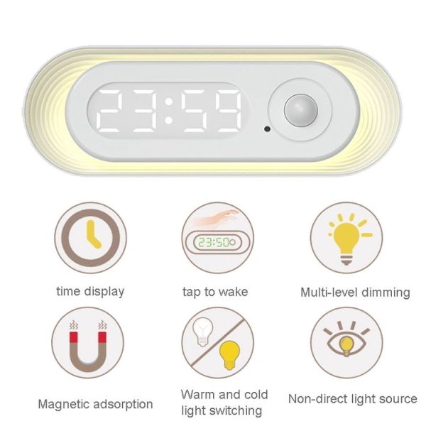 D05 Smart Induction Magnetic Night Light with Time Display, Spec: Touch Dimming - Image 3