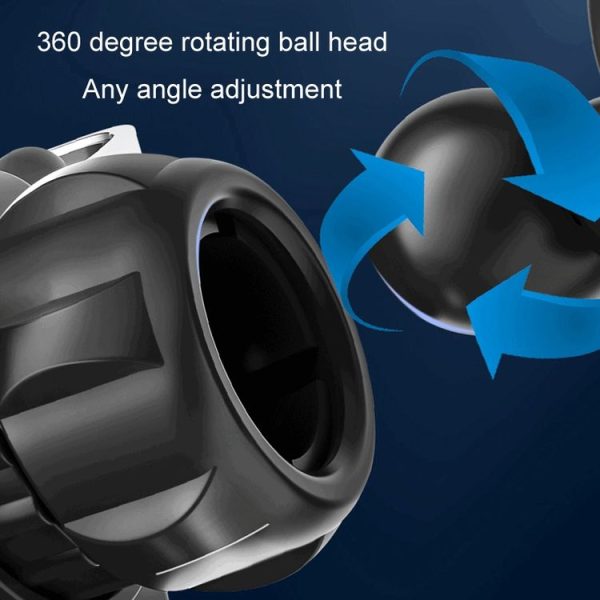 Air Outlet Triangular Gravity Sensor Car Mobile Phone Holder, Color: Black Hook Clip - Image 4