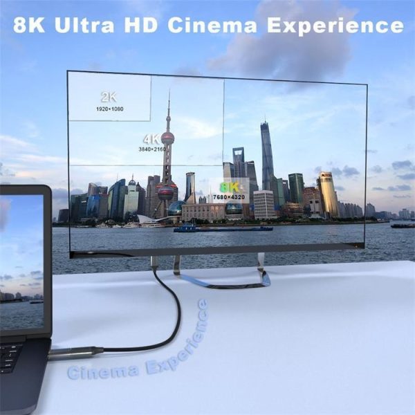 QGeeM QG-AV17 HDMI To HDMI Connection Cable Support 8K&60Hz 1m Length - Image 10