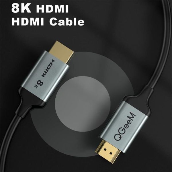 QGeeM QG-AV17 HDMI To HDMI Connection Cable Support 8K&60Hz 1m Length - Image 2
