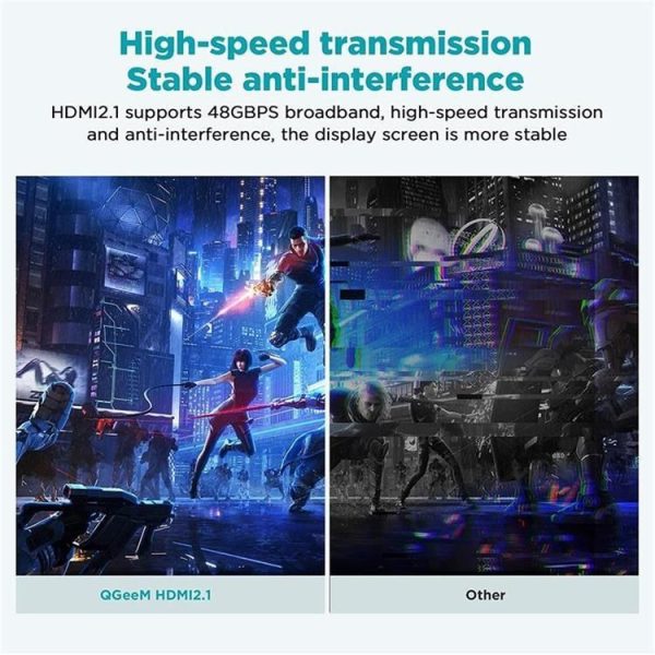 QGeeM QG-AV17 HDMI To HDMI Connection Cable Support 8K&60Hz 1m Length - Image 7