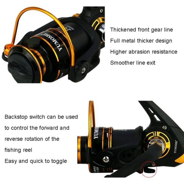 YUMOSHI JX2000 Metal Spinning Fishing Reel - Image 7