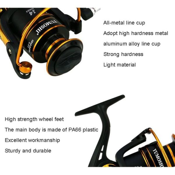 YUMOSHI JX2000 Metal Spinning Fishing Reel - Image 8