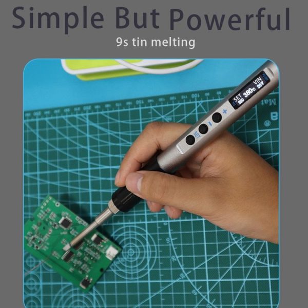 T12-K PTS100 Intelligent Portable Digital Display Small Constant Temperature Repair Soldering Iron PD65W Powered Mini Soldering Station - Image 10