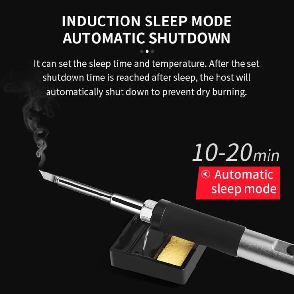 T12-K PTS100 Intelligent Portable Digital Display Small Constant Temperature Repair Soldering Iron PD65W Powered Mini Soldering Station - Image 7