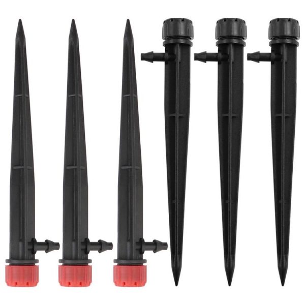 FH-118 13cm Adjustable 8 Holes Ground Plug Dripper Garden Irrigation System Watering Nozzle (Black Hat) - Image 2