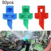 50pcs YK8510 Refraction Atomization Simple Micro-Sprinkler PE Pipe Irrigation Nozzle (Color Random Delivery)
