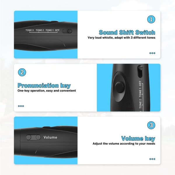 WANJOTEC EW001 Large Volume Outdoor Training Referee Coach Electronic Whistle, Color: Black - Image 4