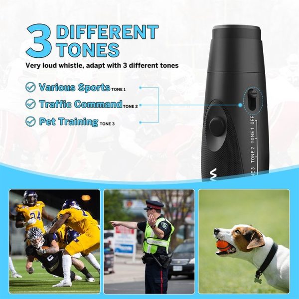 WANJOTEC EW001 Large Volume Outdoor Training Referee Coach Electronic Whistle, Color: Black - Image 5