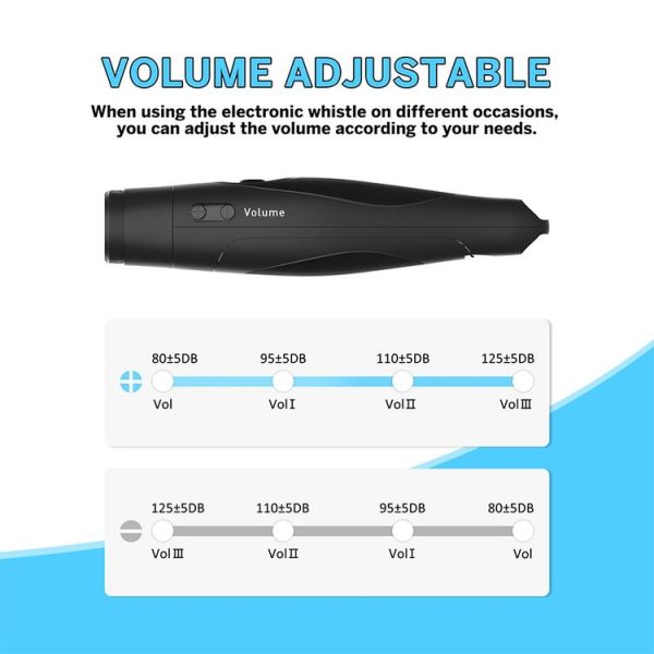 WANJOTEC EW001 Large Volume Outdoor Training Referee Coach Electronic Whistle, Color: Black - Image 6