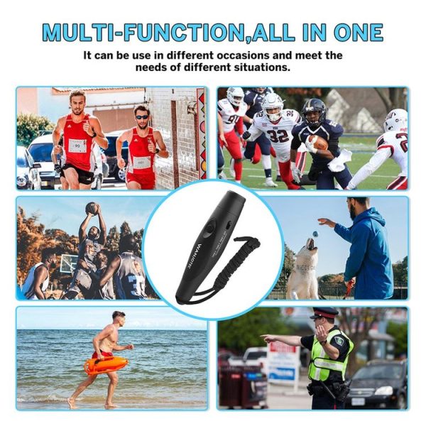 WANJOTEC EW001 Large Volume Outdoor Training Referee Coach Electronic Whistle, Color: Black - Image 8