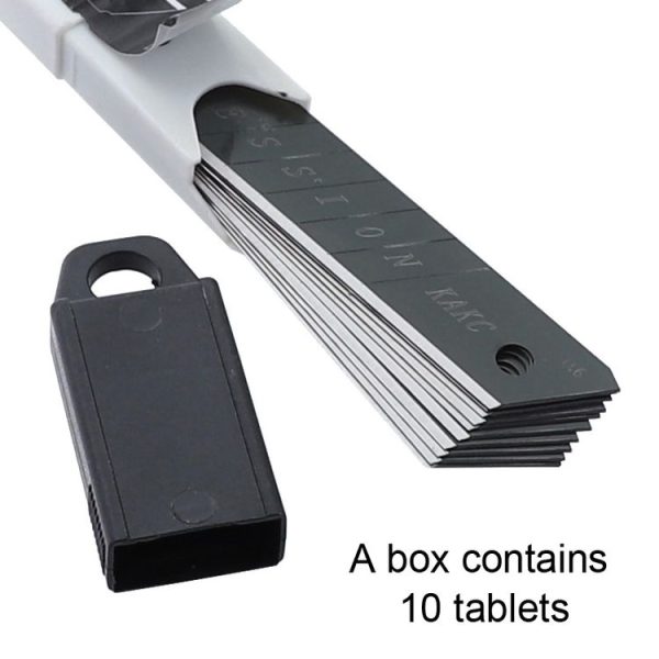 KAKC-18 Black Blade Cutter Blade 18mm Wall Cutter Blade, Specification: 10pcs / Box - Image 6