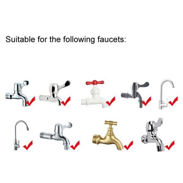 Soft Plastic Anti-Falling Water Pipe Universal Joint, Random Color Delivery (4 Points) - Image 7