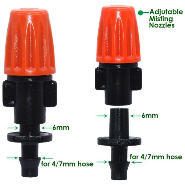 20pcs TF-118 Gardening Irrigation Drip Irrigation System Set Accessories Spray Head (Orange) - Image 4