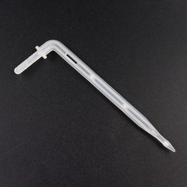 10pcs FR-258 4 / 7mm Capillary Transparent Curved Drop Arrow Gardening Micro-Spray Irrigation Arrow - Image 2