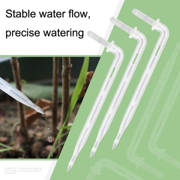 10pcs FR-258 4 / 7mm Capillary Transparent Curved Drop Arrow Gardening Micro-Spray Irrigation Arrow - Image 3