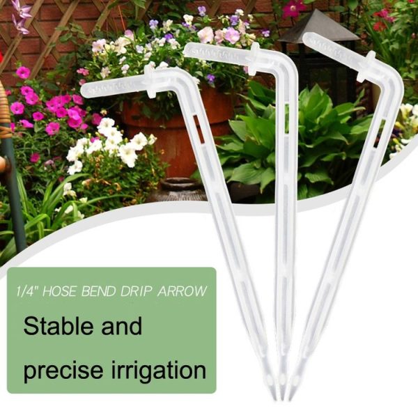 10pcs FR-258 4 / 7mm Capillary Transparent Curved Drop Arrow Gardening Micro-Spray Irrigation Arrow - Image 5