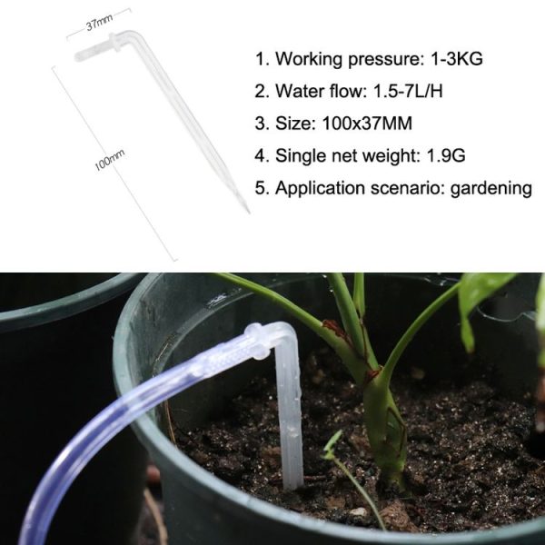 10pcs FR-258 4 / 7mm Capillary Transparent Curved Drop Arrow Gardening Micro-Spray Irrigation Arrow - Image 7