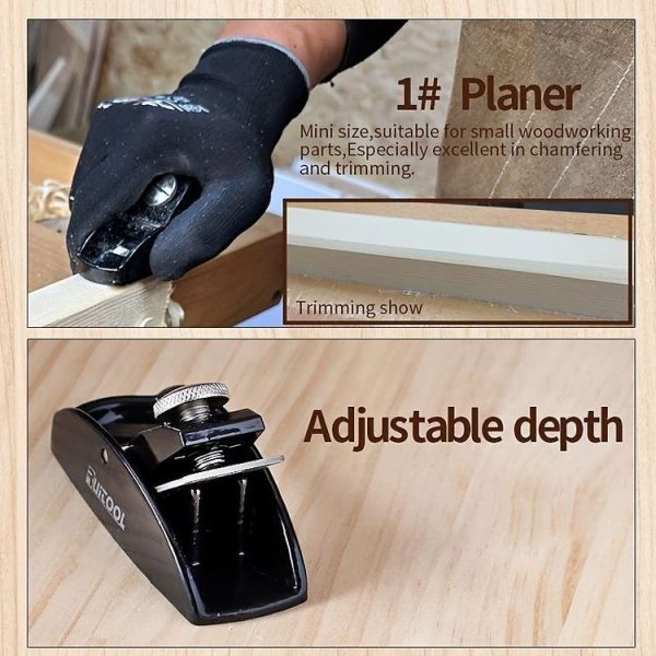 RUITOOL Small Woodworking Planer Metal Short Planer Edge Trimming Chamfer Planer - Image 8