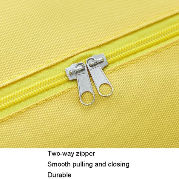 Small 36.5x46.5x18cm Children Quilt Storage Bag Student Clothes Quilt Portable Luggage Woven Bag (Green Dinosaur) - Image 5