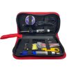 Household Electric Soldering Iron Welding Repair Tool Storage Leather Bag (Black)
