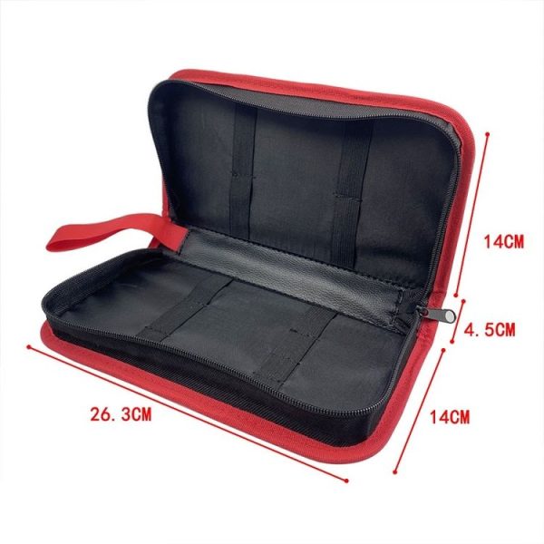 Household Electric Soldering Iron Welding Repair Tool Storage Leather Bag (Black) - Image 4
