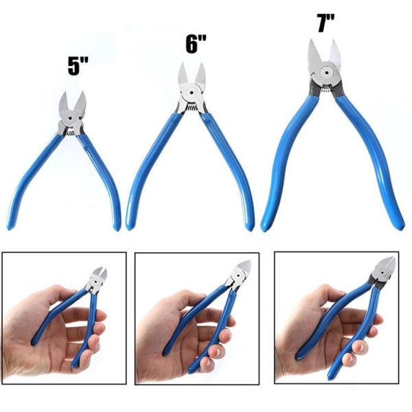 5 inch Water Nozzle Pliers Shearing Chrome Vanadium Steel Electrician Diagonal Wire Strippers - Image 2