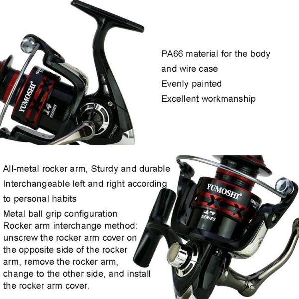 YUMOSHI RS2000 Metal Rocker Fishing Reel - Image 8