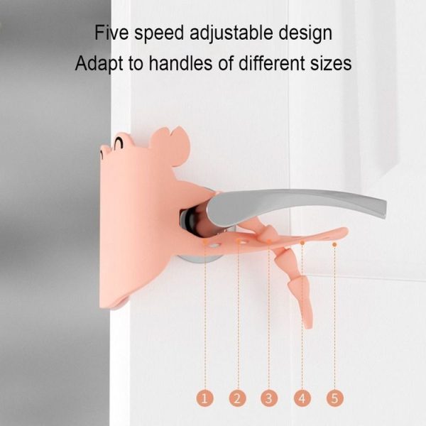 Silica Gel Door Closing Buffer Silent Lock Cover Door Clip Pad (Yellow Crab) - Image 5