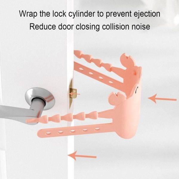 Silica Gel Door Closing Buffer Silent Lock Cover Door Clip Pad (Yellow Crab) - Image 6