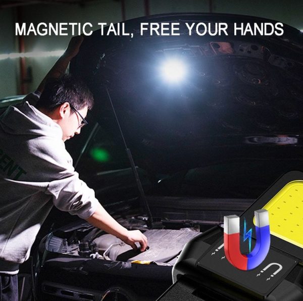 Double Sided COB Flashlight Mini Keychain Light Camping Light Without Stand - Image 8