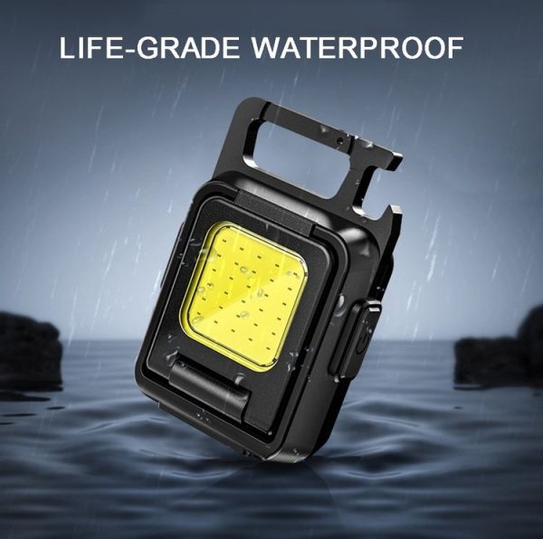 Double Sided COB Flashlight Mini Keychain Light Camping Light Without Stand - Image 9