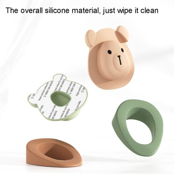 Cartoon Silicone Door Stopper Anti-Collision Door Blocker (Coffee) - Image 5
