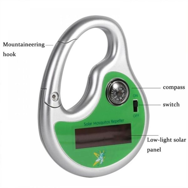 Outdoor Ultrasonic Mosquito Repeller Portable Solar Charging Mosquitoes And Insects Driver - Image 2