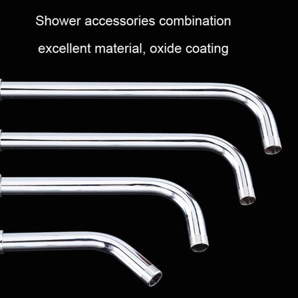 Top Spray Rod Shower Tube Stainless Steel Shower Outlet Pipe Elbow, Size: 20cm - Image 5