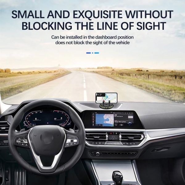 R-2017 Car Mobile Phone Holder 360 Degree Rotatable Swan Stand With Number Plate - Image 4
