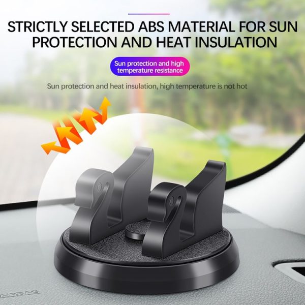 R-2017 Car Mobile Phone Holder 360 Degree Rotatable Swan Stand With Number Plate - Image 6