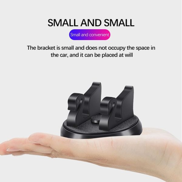 R-2017 Car Mobile Phone Holder 360 Degree Rotatable Swan Stand With Number Plate - Image 7